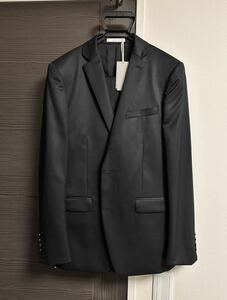 1円〜 送料無料 定価10万円弱 新品 未裾上げ 高級スーツ カルバンクライン プラチナム Calvin Klein platinum 黒無地 PAUL SMITH