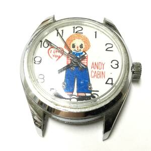 【昭和レトロ・希少ビンテージ】当時物 ANDY CABIN 腕時計 ジャンク