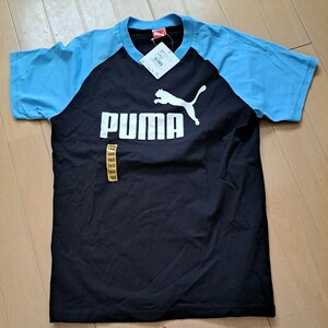 【新品未使用】 PUMA 半袖 Ｔシャツ 160サイズ ／ プーマ 青 黒 練習着 ユニフォーム シャツ