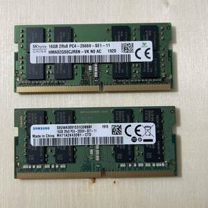 DDR4 16GBx2=32GB 送料込み価格で安心。2枚セット　 1円スタート