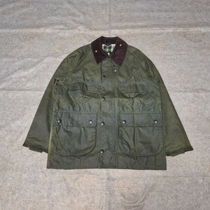 希少 デッドストック 　80s　 38　バブアー　4ポケット　 ビデイル　セージ　4ポケット　Barbour bedale 　ヴィンテージ　　 ジャケット　