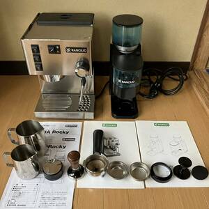 程度美品　RANCILIO SILVIA ROCKY シルビア　ロッキー　エスプレッソマシン　コーヒーミル　グラインダー　エスプレッソミル