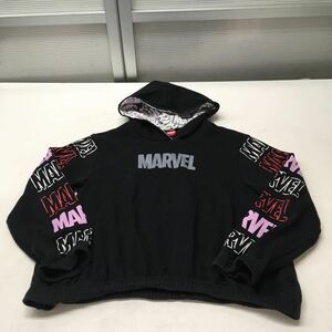 送料無料★MARVEL マーヴェル　マーベル★裏起毛スウェットパーカー　プルオーバー★女の子　160 子供　キッズ★防寒#50825sj127