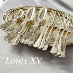 【仏蘭西】 Louis XV カトラリーセット 18本【シルバープレート】 ルイ15世様式