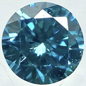 〔天然ブルーダイアモンド0.070ct〕m 2.60×2.60mm ルース 裸石 diamond 宝石 ジュエリー テEG0