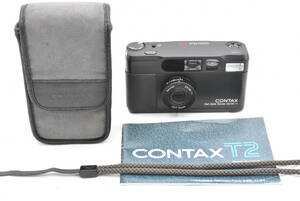 CONTAX コンタックス T2 Limited ブラック コンパクトフィルムカメラ ケース付き (t4542)