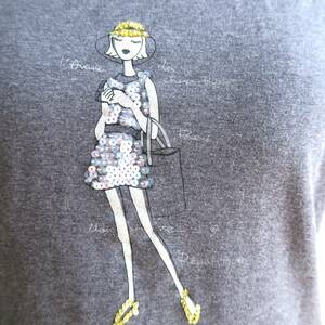 サバーゼ　ｓａｂａｓｅ　スパンコール　女の子　半袖Ｔシャツ