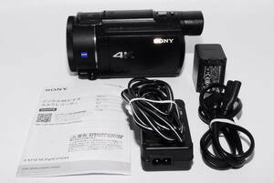 ★完動品★ SONY ソニー ビデオカメラ FDR-AX60 4K 64GB 光学20倍 ブラック Handycam FDR-AX60 B