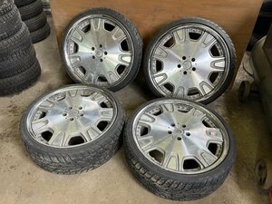 WORK LS507S 22インチ 245/30R22 バリ溝夏タイヤ タイヤホイールセット 4本セット