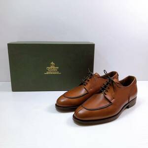 140【中古】CROCKETT&JONES クロケットアンドジョーンズ MONTAGU サイズ 5E ビジネスシューズ 革靴 ブラウン 箱付き 現状品