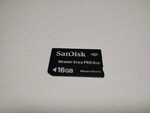 16GB　SanDisk　メモリースティックプロデュオ　MEMORY STICK PRO DUO　フォーマット済み　メモリーカード