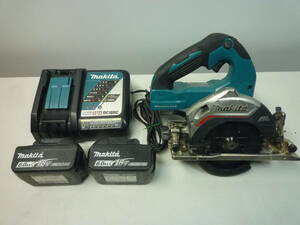 makita マキタ 18V 125mm 充電式マルノコ HS474D バッテリー2個　18V 6.0Ah　中古