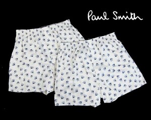 D水04935新品▼ ポールスミス トランクス 2枚セット 【 M 】 マルチストライプ パンツ 下着 アンダーウエア Paul Smith オフホワイト系