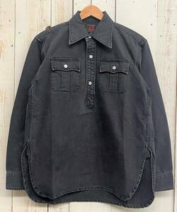 68&BROTHERS NEW YORK シックスティエイトアンドブラザーズ ＊2294 プルオーバー ウェスタン ワーク シャツ ＊M size ＊ブラック ＊日本製