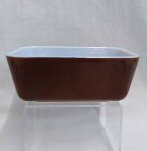 PYREX オールドパイレックス パイレックス リフレッジレーター ディッシュ リフ ブラウン 蓋なし M ヴィンテージ vintage