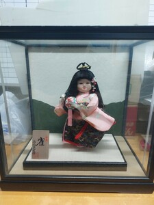 日本人形 市松人形 ガラスケース