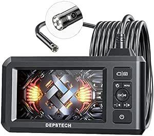 DEPSTECH ファイバースコープ カメラ デュアルレンズ 1080P 4.3インチLCDモニター搭載 内視鏡カメラ 7.9MM