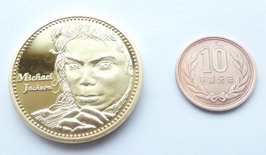【説明文必読】マイケルジャクソン 肖像画コイン メダル Michael Jackson 