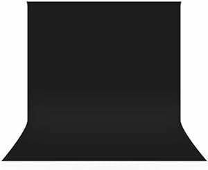 UTEBIT 背景布 黒 布 撮影 150 x 200 cm 黒い布 暗幕 折りたたみ 背景シート 無地 生地 遮光 布 厚手 黒