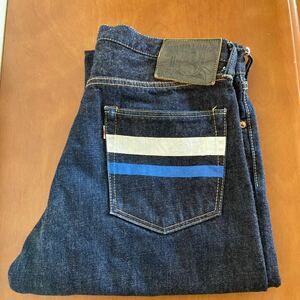 濃紺 美品 桃太郎ジーンズ AJ0205-MZ B503081味野本店限定モデル W34 MOMOTARO JEANS