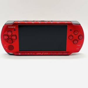 【動作品】SONY PSP-3000/赤 レッド/ソニー