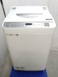 【東大阪発】SHARP/シャープ 縦型洗濯乾燥機 ES-TX5F-S 2021年製 洗5.5kg/乾燥3.5kg 洗～乾90コース 穴なし槽