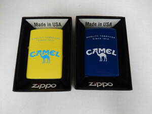 Zippo　キャメル 2点セット ブルー・ イエロー