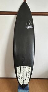 サンダーボルト アルメリック M23 Black shadow カーボン 超軽量 FCS2 5FIN トンビ製　6