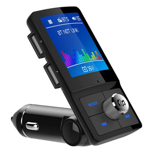 格安 FMトランスミッター Bluetooth4.2 Siri anroidアシスタント 高音質 車載 ハンズフリー通話 MP3プレーヤー ブラック