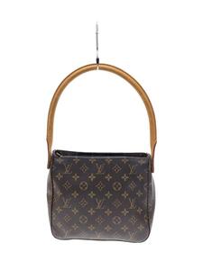 LOUIS VUITTON◆ルーピングMM_モノグラム・キャンバス_BRW/PVC/BRW