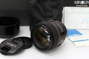 極美品｜ミノルタ AF 85mm F1.4 G(D) Limited フード・元箱付 γK2993-2B3