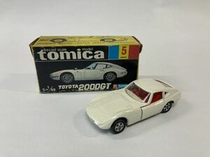 トミカ ミニカー　No5 トヨタ2000GT（白）1Aホイール　箱付き