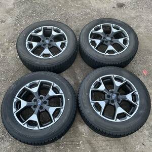 純正スバルアルミホイール スタッドレスタイヤ 255/60R17 99Q J17x7J 55 BLIZZARD VRX2