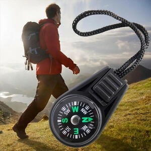 【新品】Zipper Pull ミニ コンパス　ポケット 方位磁石 登山 アウトドア キャンプ ハイキング