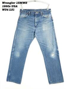 Wrangler 13MWZ INDIGO DENIM PANTS USA 1990s WR24003 ラングラー デニムパンツ ジーンズ 1990年代 アメリカ製