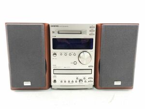 12 オンキョー FR D A70 E2 CD MD コンポ チューナー アンプ 動作確認済 ONKYO◆音響 オーディオ 機器 システム スピーカー プレイヤー