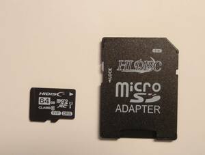 HIDISC 64GB micro SDXCカード
