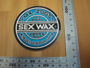 新品 SEX WAX CIRCLE STICKERS（セックスワックスサークルステッカー） 7.5cm ブルー③・・７