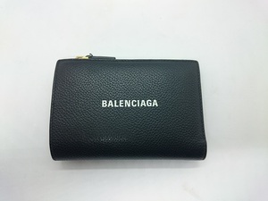 ★美品★ BALENCIAGA バレンシアガ 財布 二つ折り財布 ブラック 694166 