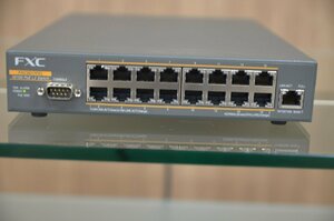 FXC FXC3017PEL　PoE機能付16ポートイーサーネットスイッチ 中古品　　（851-3）