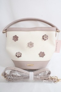 Maison de FLEUR / フラワーモチーフ2Wayショルダーバッグ ピンク Y-24-04-20-040-LO-BG-AS-ZY