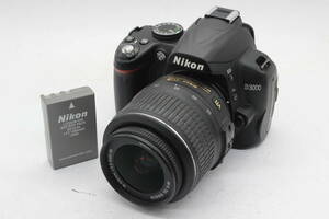 【返品保証】 ニコン Nikon D3000 AF-S DX Nikkor 18-55mm F3.5-5.6 G VR バッテリー付き デジタル一眼 ボディレンズセット s5518