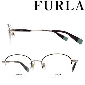 FURLA フルラ メガネフレーム ブランド ボルドー 眼鏡 VFU-526J-0AH7
