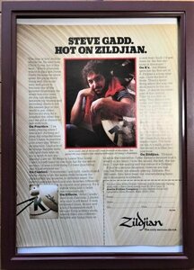 ☆ 1970年代 Zildjian オリジナル広告 / スティーヴ・ガッド Steve Gadd ＃2☆