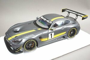 AUTOart オートアート 1/18 Mercedes Benz メルセデスベンツ AMG GT3 プレゼンテーションカー グレー / イエロー・ストライプ 81530