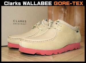 送料無料 特価即決【未使用】 Clarks ★ Wallabee GORE-TEX Maple (UK7.5/US8.5/EUR41.5) ★ クラークス ワラビー ゴアテックス 箱付き ②