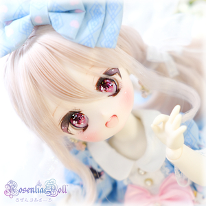 【RosenliaDoll】Tinyfox 01S 白巧 1/6スケール カスタムヘッド＋レジンアイ×１種＋おまけ（ウィッグ+手描きアイ×１種）