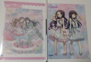 ClariS アニメイト特典クリアファイル2種セット(CD Prism reunion 高野音彦 キキ＆ララ 俺の妹がこんなに可愛いわけがない。かんざきひろ