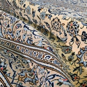 イラン製 ナイン製 ペルシャ絨毯 手織り ウール カーペット ラグ 敷物 _ギャベ ギャッベ タブリーズ 中国段通 カシャーン