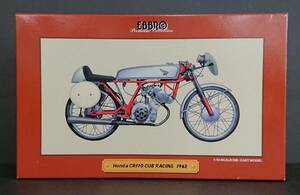 ○ミニカー　1/10 Honda CR110 CUB RACING 1962(シルバー×レッド) 